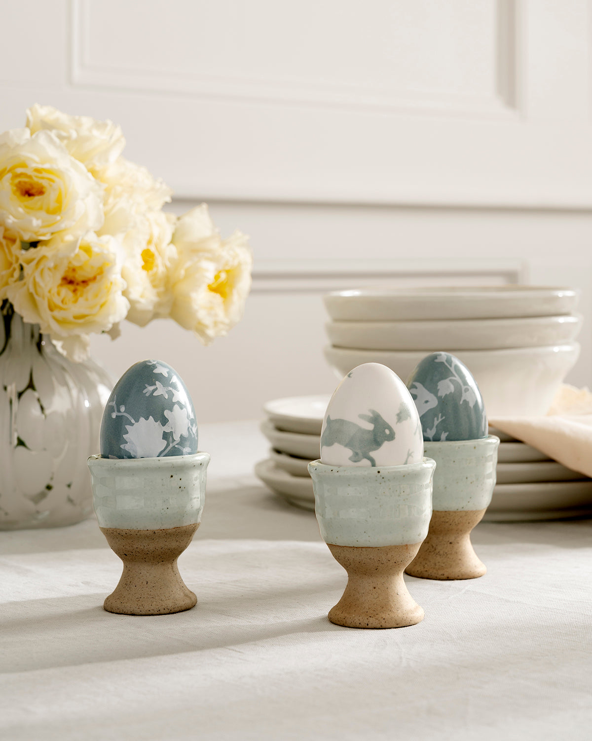 Meadowlark Hand-Painted Eggs  (Set of 4)