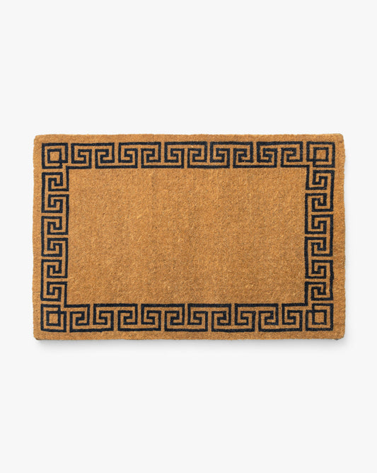 Greek Key Coir Doormat