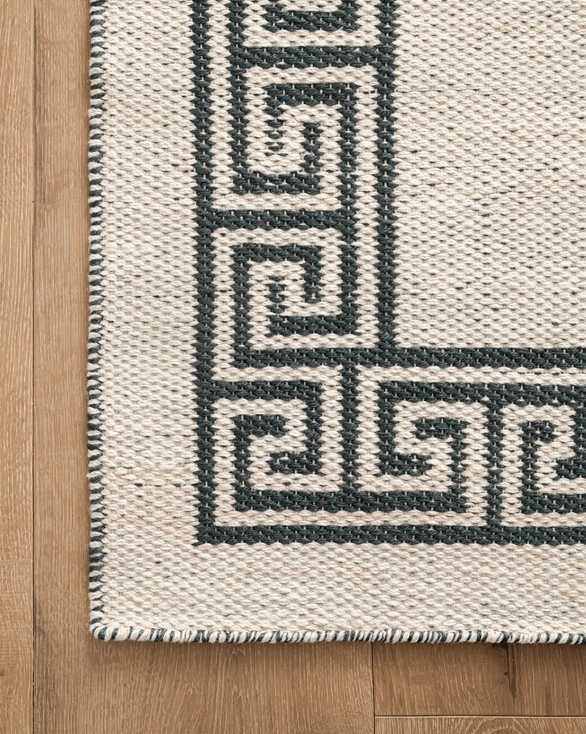 Greek Key Handwoven Indoor/Outdoor Rug