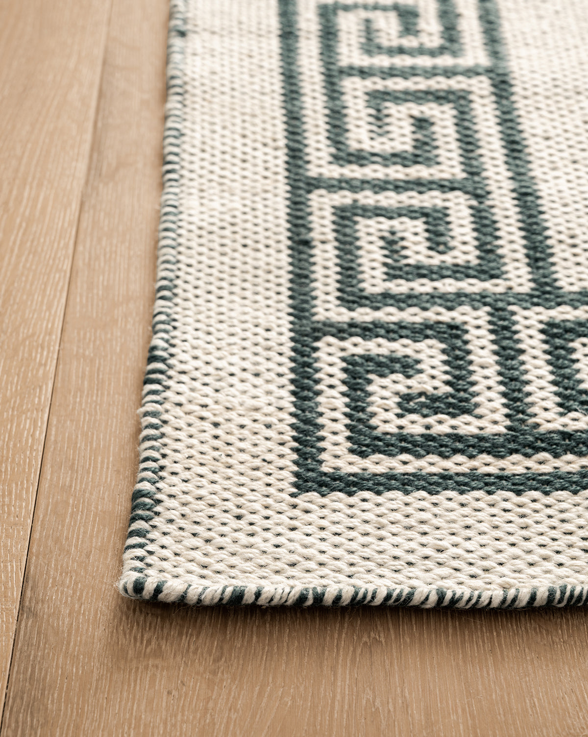 Greek Key Handwoven Indoor/Outdoor Rug