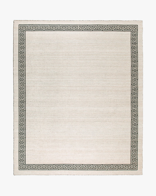 Greek Key Handwoven Indoor/Outdoor Rug