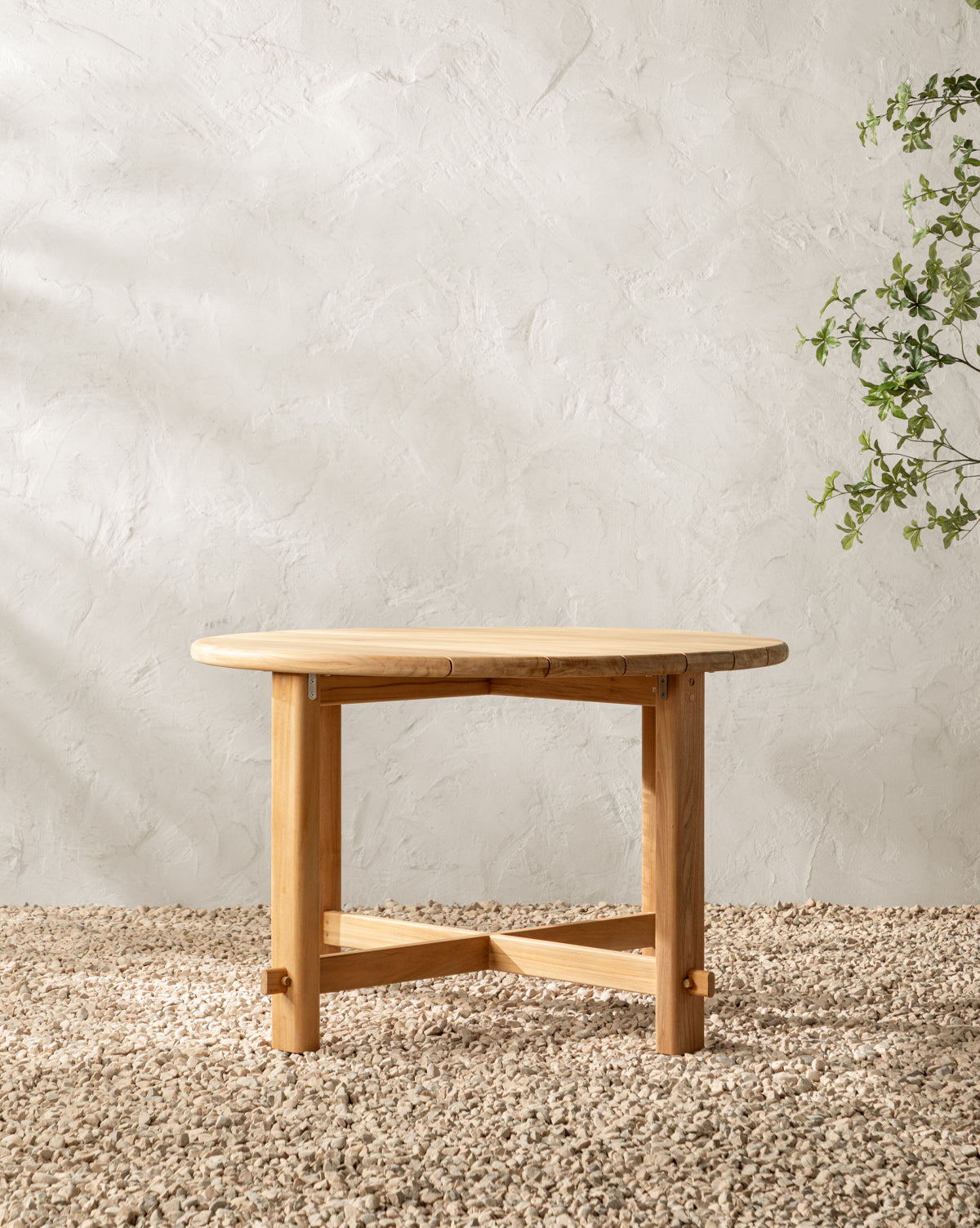 McCarthy Round Teak Outdoor Dining Table