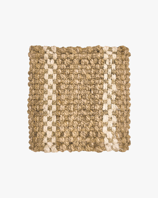 Panama Stripe Handwoven Jute Rug