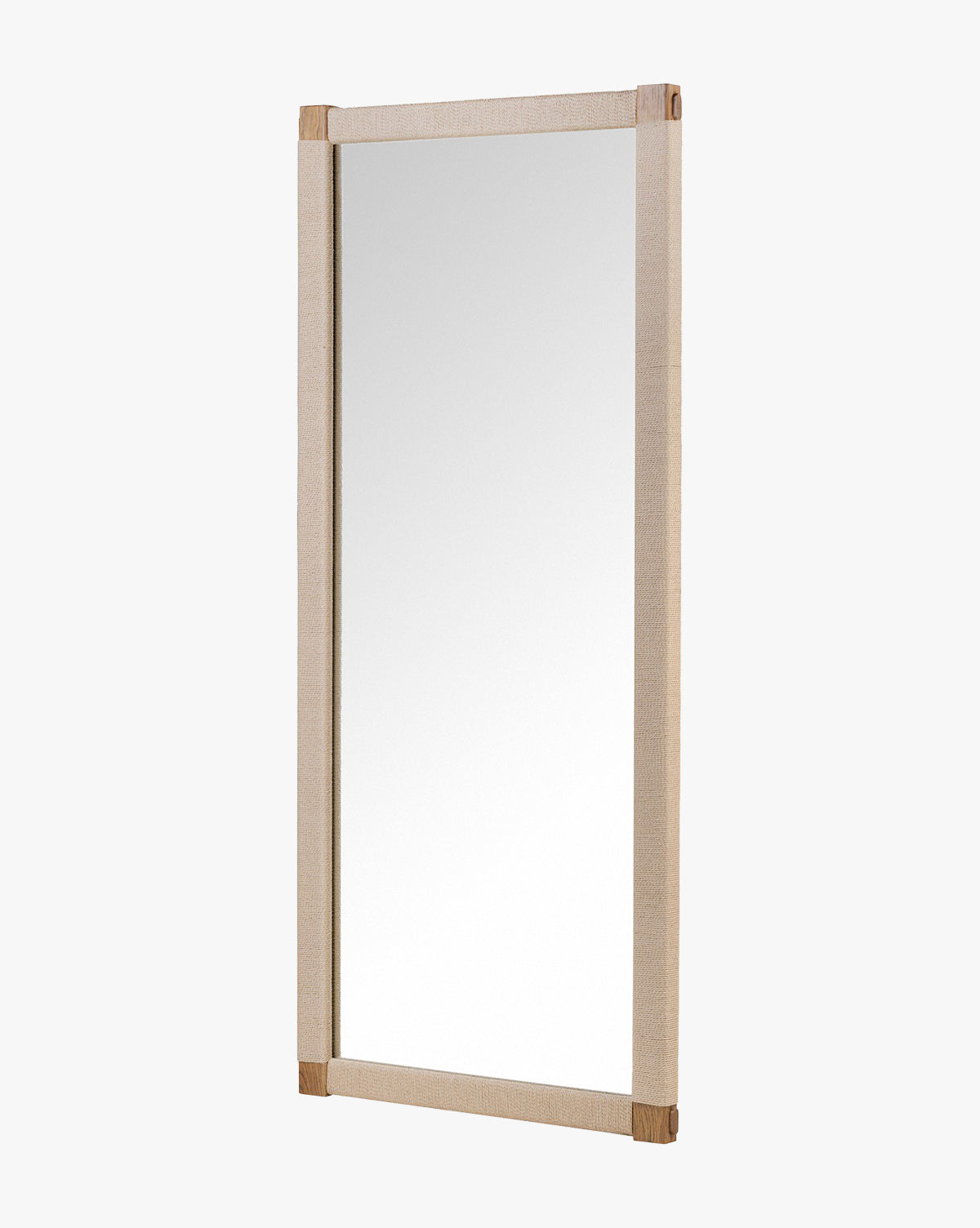 Sabrina Cord & Oak Floor Mirror