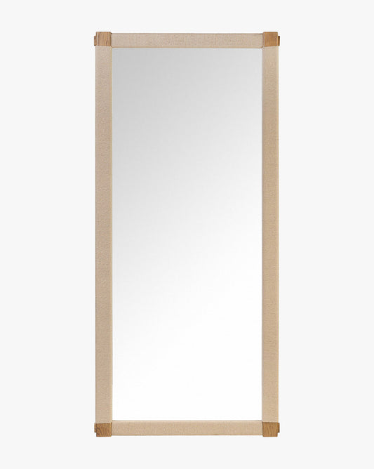 Sabrina Cord & Oak Floor Mirror