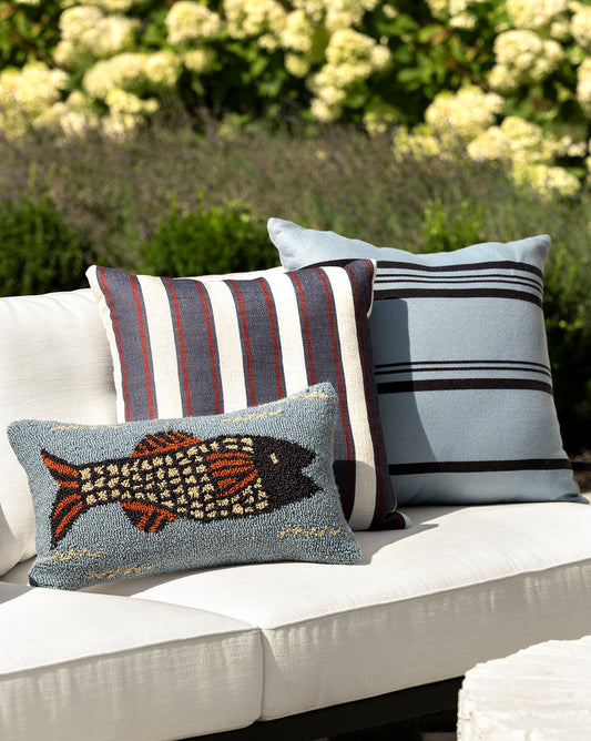 Barnett Striped Indoor/Outdoor Pillow