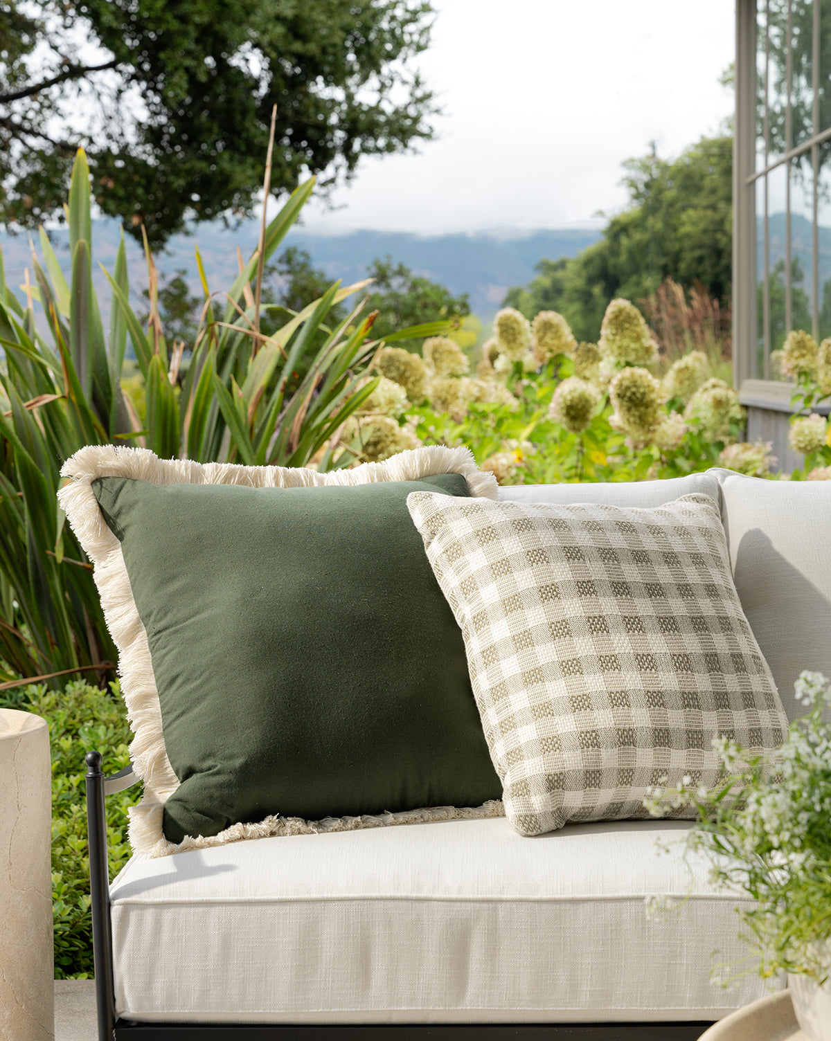 Ellwood Gingham Indoor/Outdoor Pillow