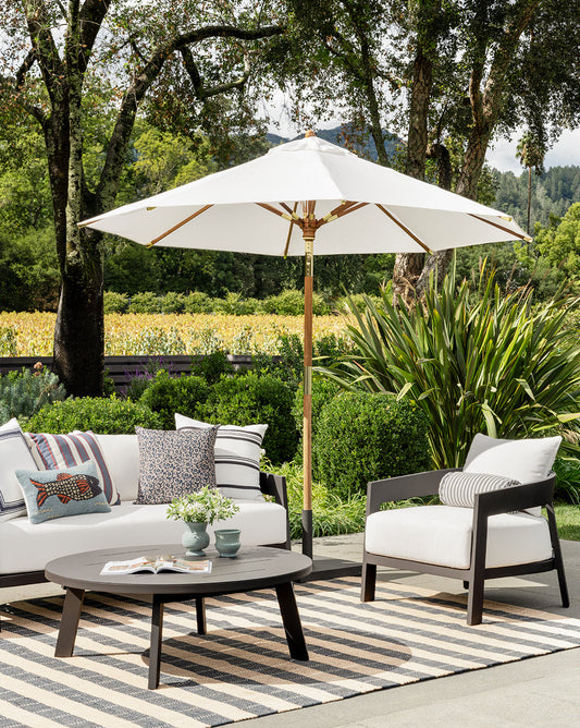 Ocean Parasol 9' Outdoor Round Umbrella
