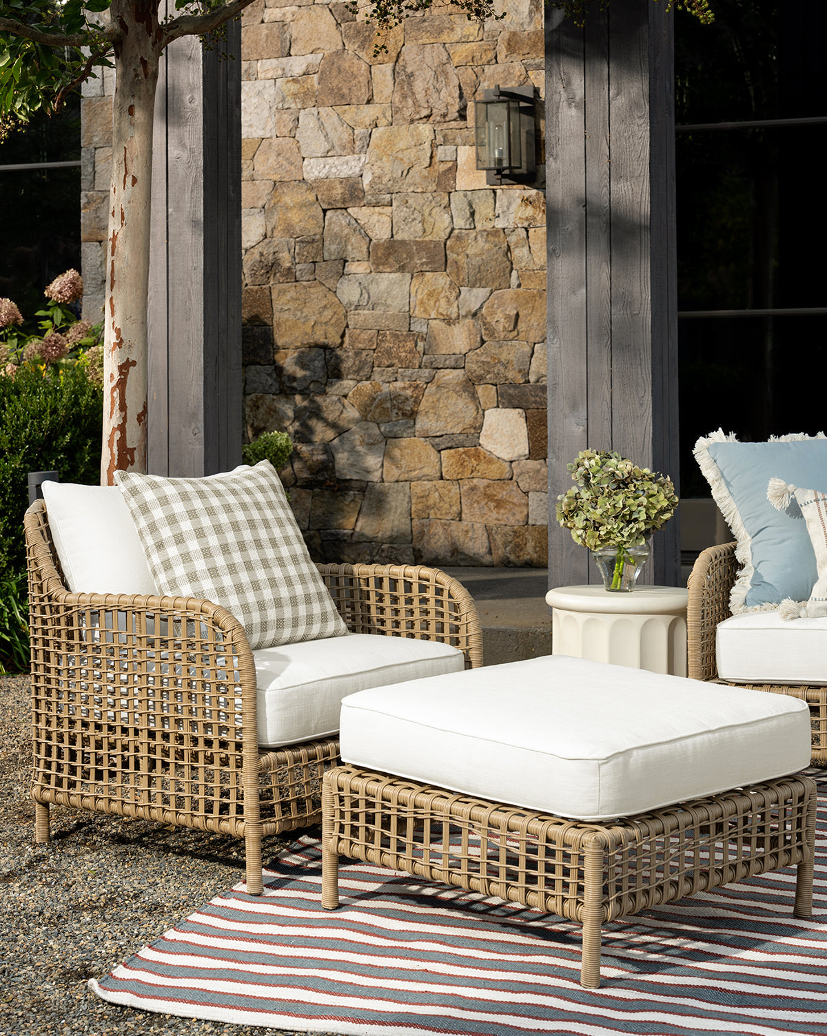 Glenwood Outdoor Ottoman (Ready to Ship)